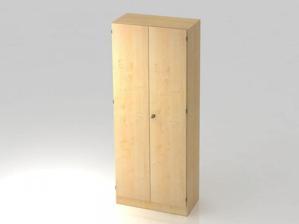 Hammerbacher Schrank 5OH mit Sockelblende Streifengriff Hammerbacher Regal breit 5OH, Sockelblende Ahorn, 100x40x200