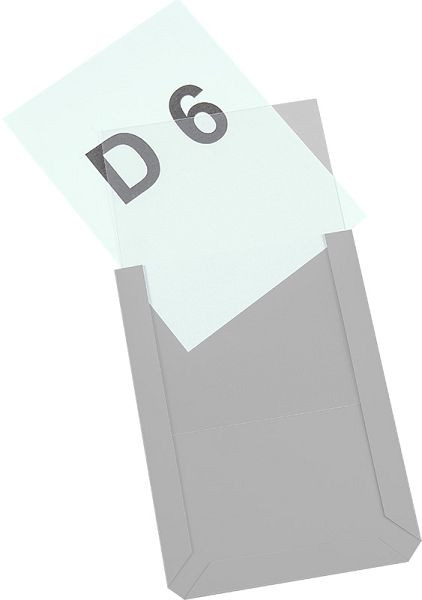 Eichner Magnet-Sichttasche DIN A6, B 114 x H 154 x T 3 mm, hoch, VE: 10 Stück, 9218-02952-00