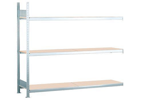 Schulte Weitspannregal mit Spanplatten, Anbaufeld, 3 Lagerebenen, Fachbreite 2500 mm, 2506 x 436 x 2000 mm, 278963