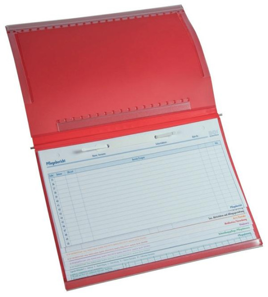 BOI 2-Deckel-Planettentasche rot, Stan 1, 80mm-Heftung, 9109-00025-R