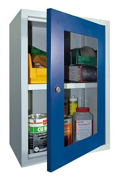 Pavoy Hängeschrank 600/300/400, Zylinderschloss, Sichtfenster, Lochfeldrückwand, 22337-040-191-910905