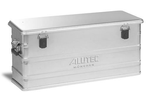 DENIOS Aluminiumbox Comfort, ohne Stapelecken, 92 Liter Volumen, 136688