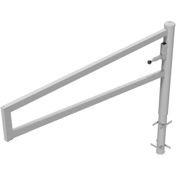 Stein HGS Wegesperre 360° drehbar, 2000 mm / ohne Farbe, vorgerüstet für Vorhangschloss, zum Einbetonieren, 4013.20v