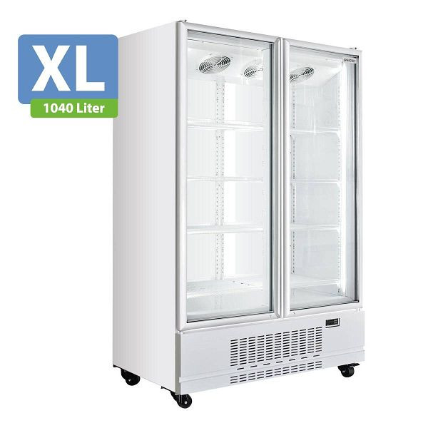 Vaiotec TOPLINE Getränkekühlschrank 2 Türen / 1040 Liter XL,"weiß", 1280 x 742 mm, 12721