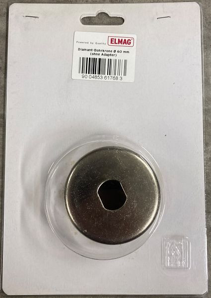 ELMAG Diamant-Bohrkrone Ø 60 mm (ohne Adapter), 61768, 9004853617683