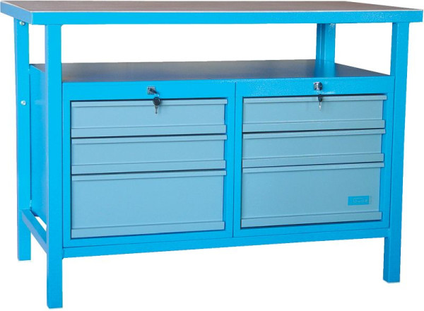 Güde Werkbank P 1200 SS, Farbton blau: RAL 5015, 40930, 4015671409300