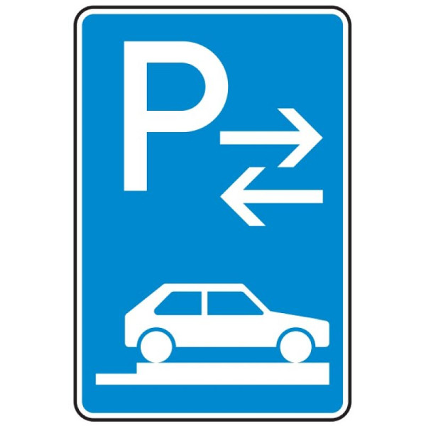 Stein HGS Parken auf Gehwegen ganz quer zur Fahrtrichtung rechts (Mitte) Nr. 315-88, 900x600mm /RA1/Alform, 315-88-212