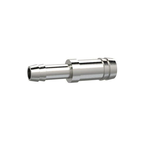 Riegler Doppelschlauchtülle reduzierend, für Schlauch LW 6,9 mm, Messing vernickelt, 136554