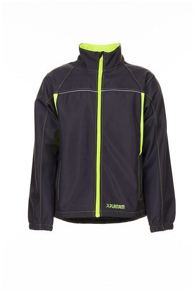 Planam Basalt Neon Softshelljacke, anthrazit/gelb, Größe L, 6290052