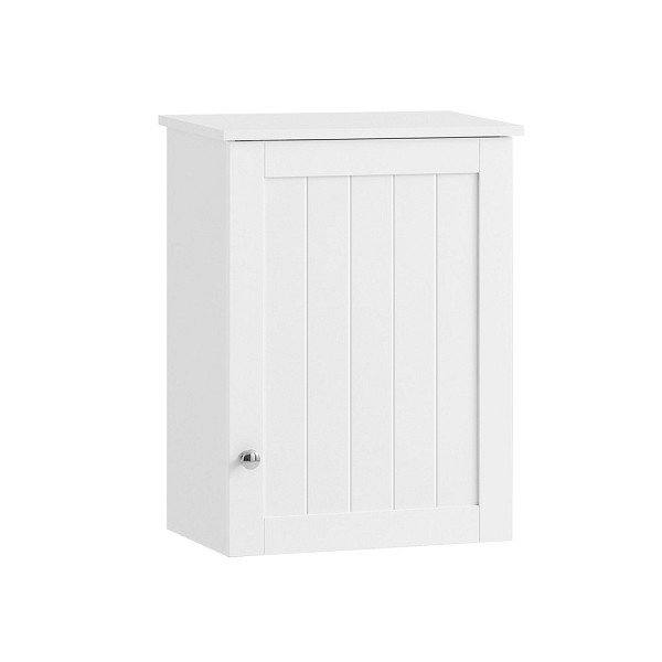 SoBuy Hängeschrank mit einer Tür Weiß 40x23x52 cm, Klassisch, BZR19-W