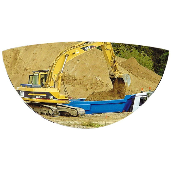 Stein HGS Spiegel Vumax® für Straßenbau- und Landwirtschaftsmaschinen, 288x148x53mm /Polymir®, 2 Richtungen/1m, 32844