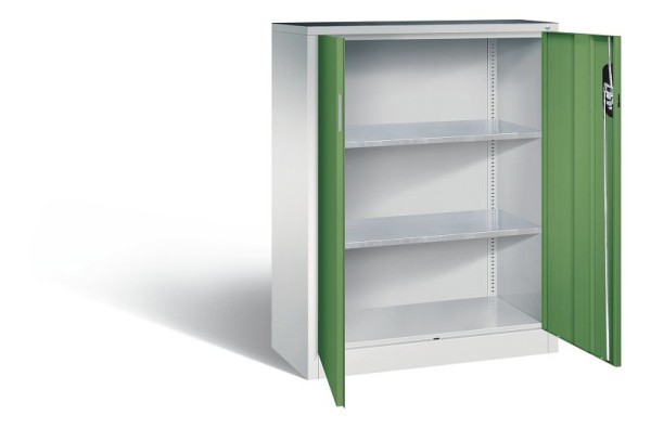 C+P Werkzeugschrank Acurado, H1200xB930xT400mm, Farbe: Lichtgrau / Resedagrün, Muldengriff, 8520-000 S10098
