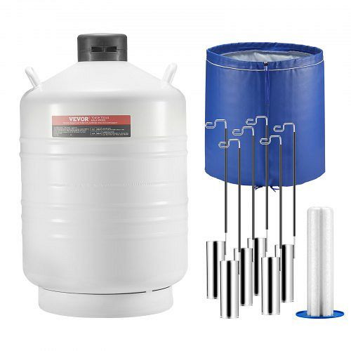 VEVOR Flüssigstickstofftank Stickstoffbehälter 30L LN2 Behälter 6 Kanister, CZXYDG30L000QLL0HV0