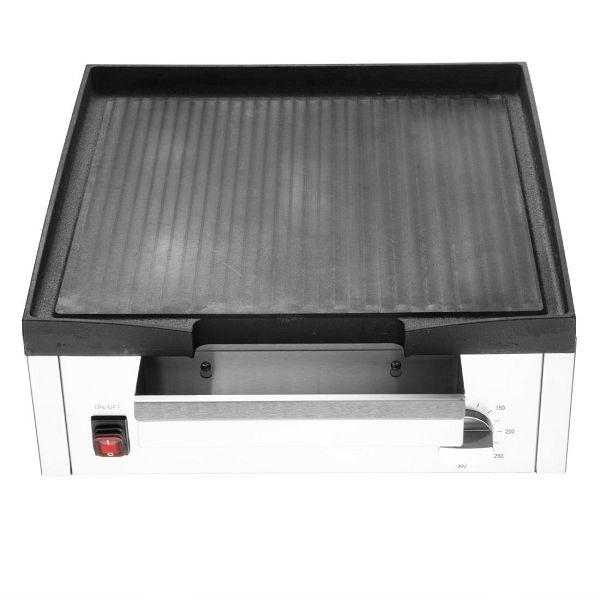 Buffalo Gusseisen Arbeitsplattengrill 1,8kW, robuste, glatte Gusseisen-Kochfläche, CU965