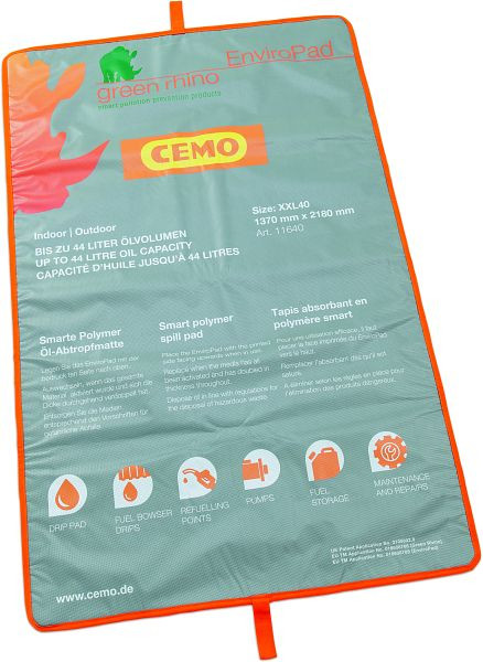 Cemo Öl-Abtropfmatte XXL40, 218 x 137 cm, 11640, 4052886446164