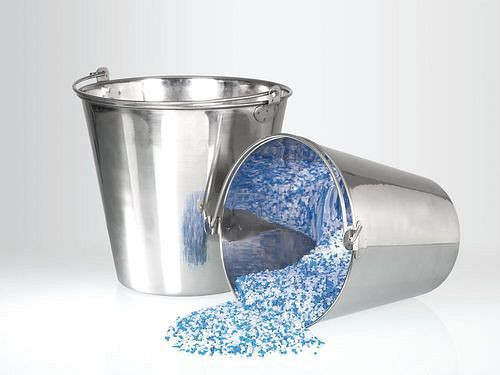 DENIOS Eimer aus Edelstahl 1.4301, mit Tragebügel, autoklavierbar, 10 Liter, VE: 2 Stück, 309839