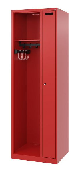 C+P Feuerwehrspind Evolo, Modell KOMBI, 2 Abteile, H1850xB600xT500 mm, Feuerrot, 0494015-14 S10002