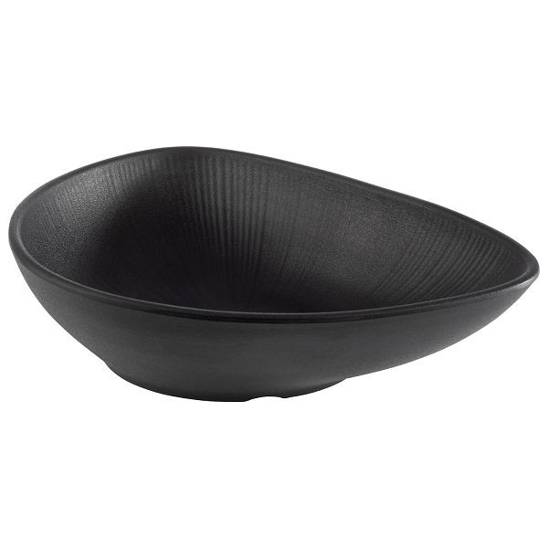 APS Schale -NERO-, 28 x 22 x 7 cm, Melamin, schwarz, 1 Liter, 85077