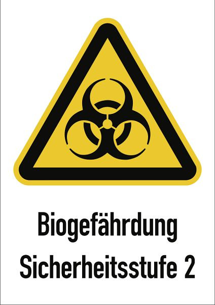 Moedel Warnzeichen - Text und Symbol nach Ihren Angaben, Folie, 262x371 mm, 59863