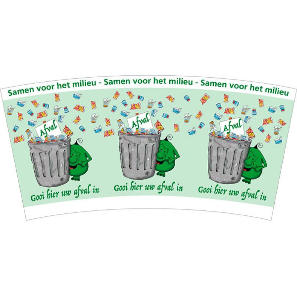 STEIN HGS Banderole für TRASHman, weiß, HDPE, 84080.0001