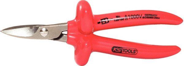 KS Tools 1000V Elektrikerschere, 180mm, 117.1206, 4042146328521