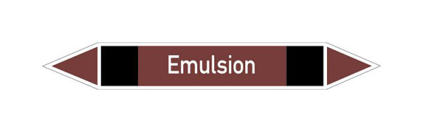 Schilder Klar Rohrleitungskennzeichen Emulsion, 100x15 mm Folie selbstklebend, 101666/60