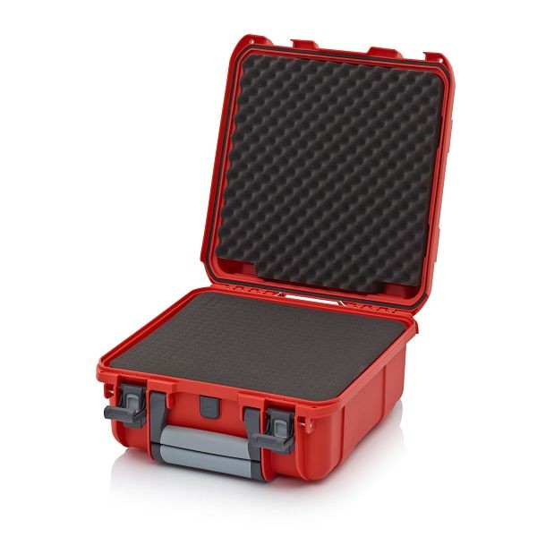 Auer Schutzkoffer Pro Trolley, Blutorange, ohne Schloss, Würfelpolster, CP 4422 B1-2002