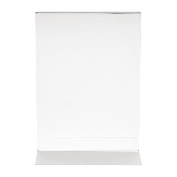 Olympia Tischaufsteller Acryl T-Form A5, einfach herein- und herausschieben, CC446
