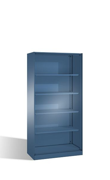 C+P Büroregal Asisto, H1980xB1000xT435mm, Farbe: Fernblau, 5 OH, 140002-000 S10026