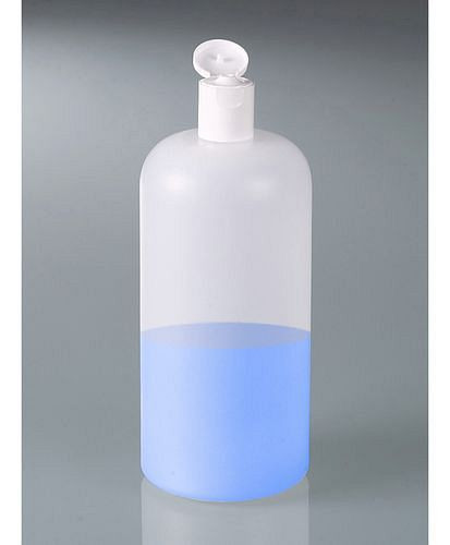 DENIOS Rundflaschen aus HDPE, mit Klappverschluss 1000 ml, VE: 10 Stück, 281739