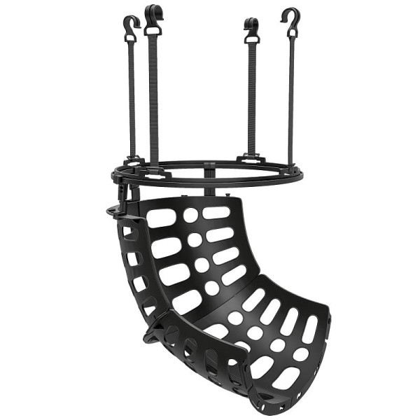 SPORTNOW Basketball Rebounder, höhenverstellkbar, 360° drehbar, Kunststoff, 35,6 x 35,6 x 75,5 cm, A61-067V00BK