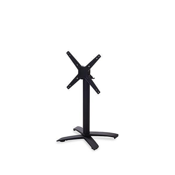 Feros Partytisch X Cross niedrig schwarz 74 cm, 11003