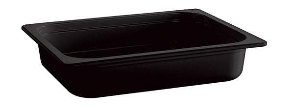 APS GN-Behälter 1/1 "FRIENDLY", aus recyceltem Kunststoff, 53 x 32,5 cm, Höhe 6,5 cm, 7,1 Liter, schwarz, 79031