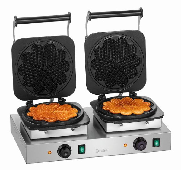 Bartscher Waffeleisen 2HW211, Material Backplatten: Gusseisen, emailliert, 370191, 4015613731728