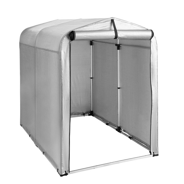 SoBuy Fahrradgarage mit einer Tür Silber 179x120x160cm, Funktional, KLS11