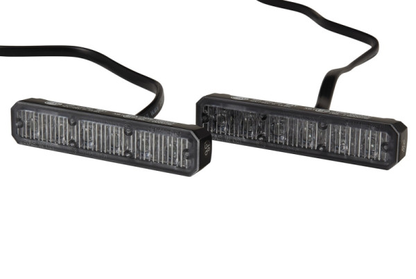 HELLA LED-Blitz-Kennleuchte - BST - 12/24V - blau - Schraubanschluss/Anbau - Kabel: 860mm - Stecker: offene Kabelenden - Set, 2XD 012 160-811