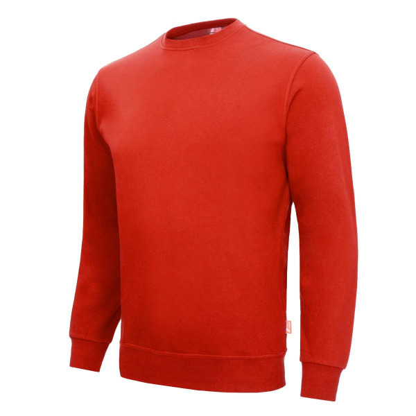 NITRAS MOTION TEX LIGHT, Pullover, 70% Baumwolle / 30% Polyester, 300 g/qm, STANDARD 100 by OEKO-TEX®, Größe: M, Farbe: rot, VE: 15 Stück, 7015-6000-M