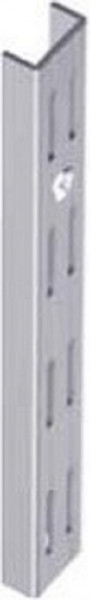 Element System WANDSCHIENE, 2-Reihig, 1 Paar, SB, 2500 mm, WEISS ALU, VE: 5 Paar, 10001-00041