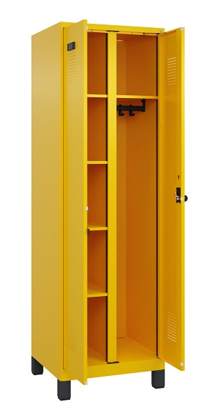 C+P Wäsche-/Garderobenspind Evolo PLUS, mit Füßen, 2 Abteile, 1950x600x500mm, 1, Drehriegel, 049610-20 S10022