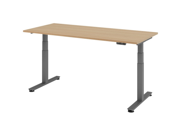 Hammerbacher Sitz-Steh-Schreibtisch elektrisch 180x80cm Eiche, VXDSM19/E/G
