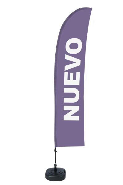 Showdown Displays Beach Flag Budget Wind Komplettset Neu Violett Spanisch, BFBL-WT21-17-I155