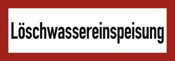 Moedel Löschwassereinspeisung, Kunststoff, 420x148 mm, 57677