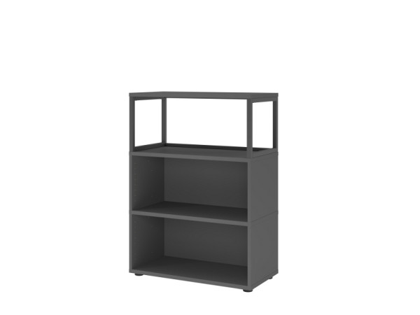 Hammerbacher Regal, 3OH, graphit, 80 x 40 x 109,8cm, VFW38RERG/G