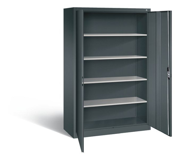 C+P Büroschrank Acurado, H1950xB1200xT500mm, Farbe: Anthrazitgrau, Muldengriff, 5 OH, 9480-000 S10826