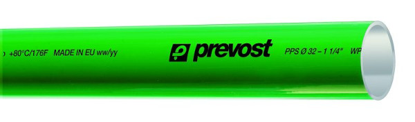 Prevost PPS - Aluminium-Rohr für Stickstoff (Grün), Rohraußen-Ø= 20 mm, Länge= 6 m, PPS TUV20L6