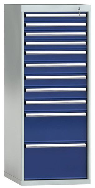 KLW Schubladenschrank 1000 x 572 x 750 mm H x B x T, Einbaumaß: 900mm, Einteilung: 27x36 Einheiten, VU / 200 kg, SEB1450-11UP-001