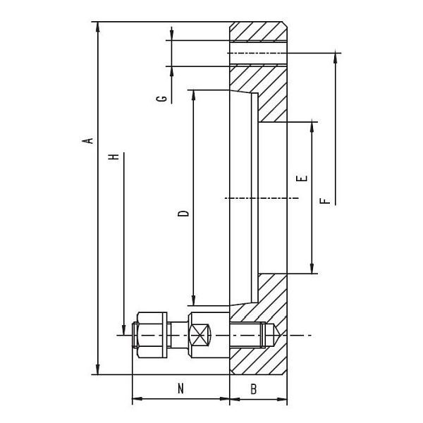BISON Flansch 8237-200-5, 358237011200