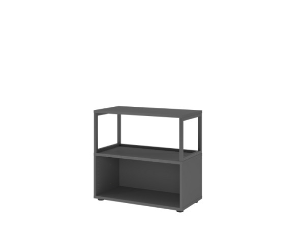 Hammerbacher Regal, 2OH, graphit, 80 x 40 x 74,6cm, VFW28RERG/G