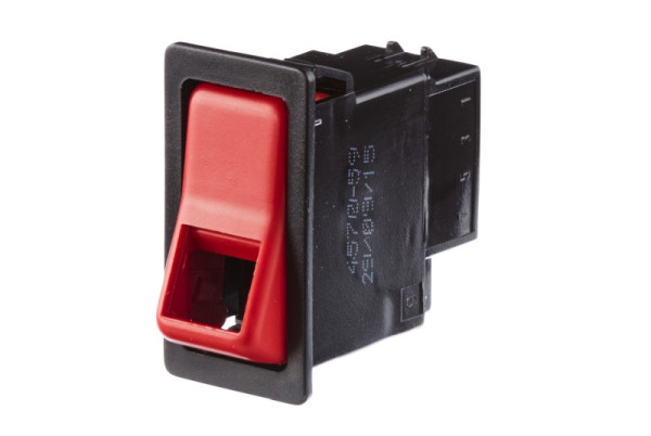 HELLA Warnblinkschalter, 24V, Ausstattungsvar.: I-0, Anschlussanzahl: 7, Einbau, mit Komfortfunktion, Farbmarkierung: rot, 6HH 004 570-591