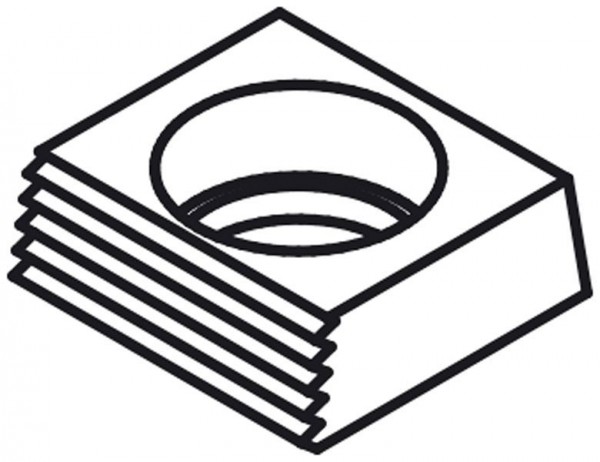 Mitee-Bite Vierkant Scheibe gehärtet für M16, X21026